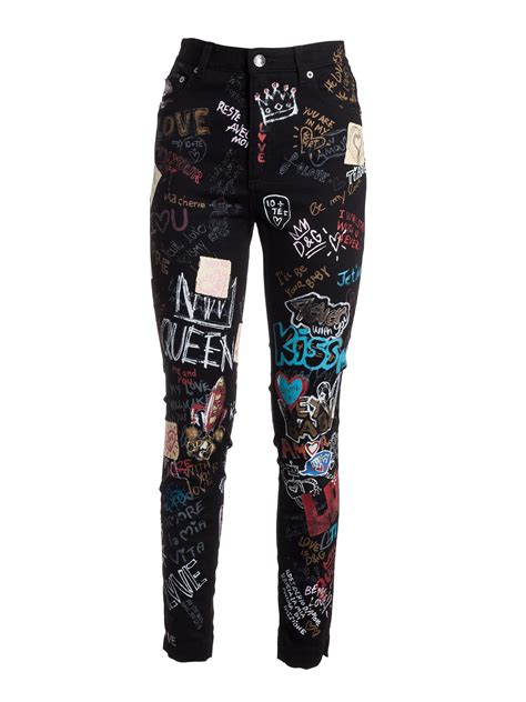 dolce and gabbana graffiti jeans.